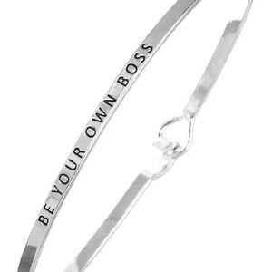 Be Your Own Boss Message Bracelet